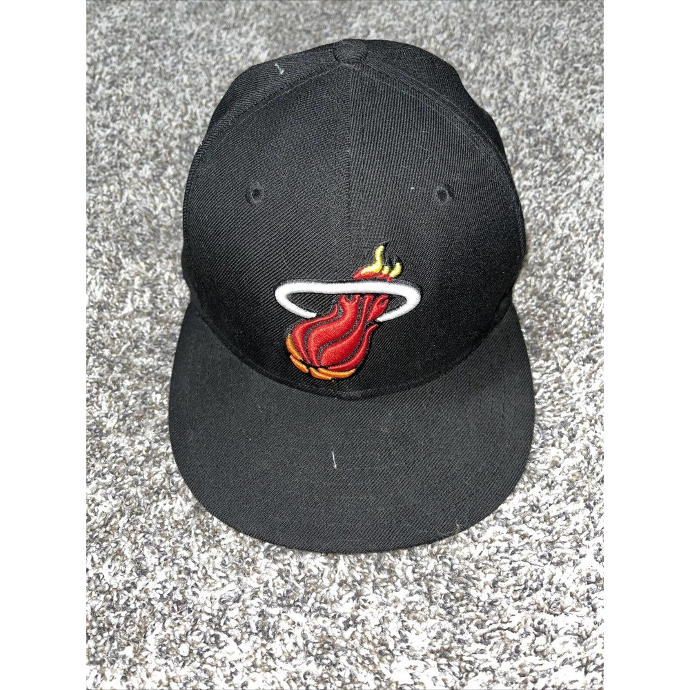 MIAMI HEAT HWC NBA New Era 7 1/4 Fitted Hardwood Classics Overtime Hat Cap